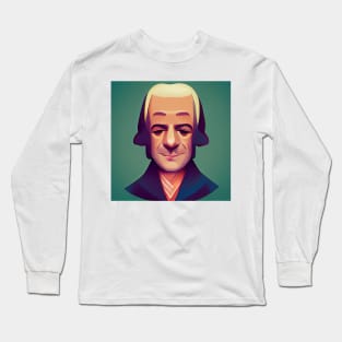 Adam Smith | Cartoon Style Long Sleeve T-Shirt